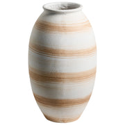 Vaso da fiori bianco sporco in fibra di argilla dipinta per interni ed esterni Forma rotonda Design moderno Soggiorno