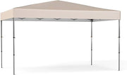 Gazebo Pop-up Pieghevole 365 x 225 cm, Gazebo da Giardino con Borsa Portatile, 9 Picchetti, 4 Corde Antivento, Gazebo da Esterno Pieghevole per Giardino, Feste e Barbecue (Beige)