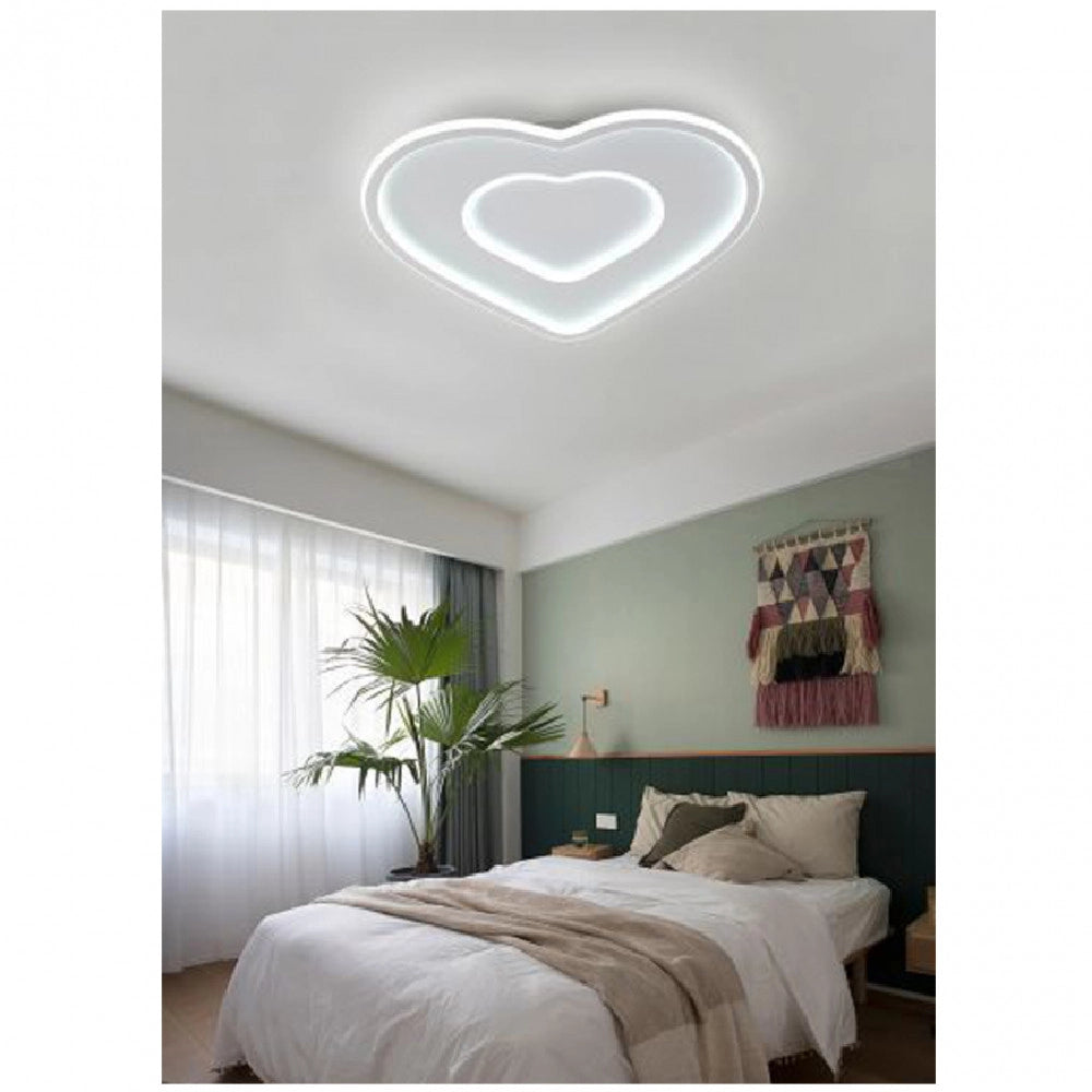 Trade Shop - Plafoniera Led Da Soffitto Forma Di Cuore 63 W In Alluminio 4000k 6500k Ip22 C19 -