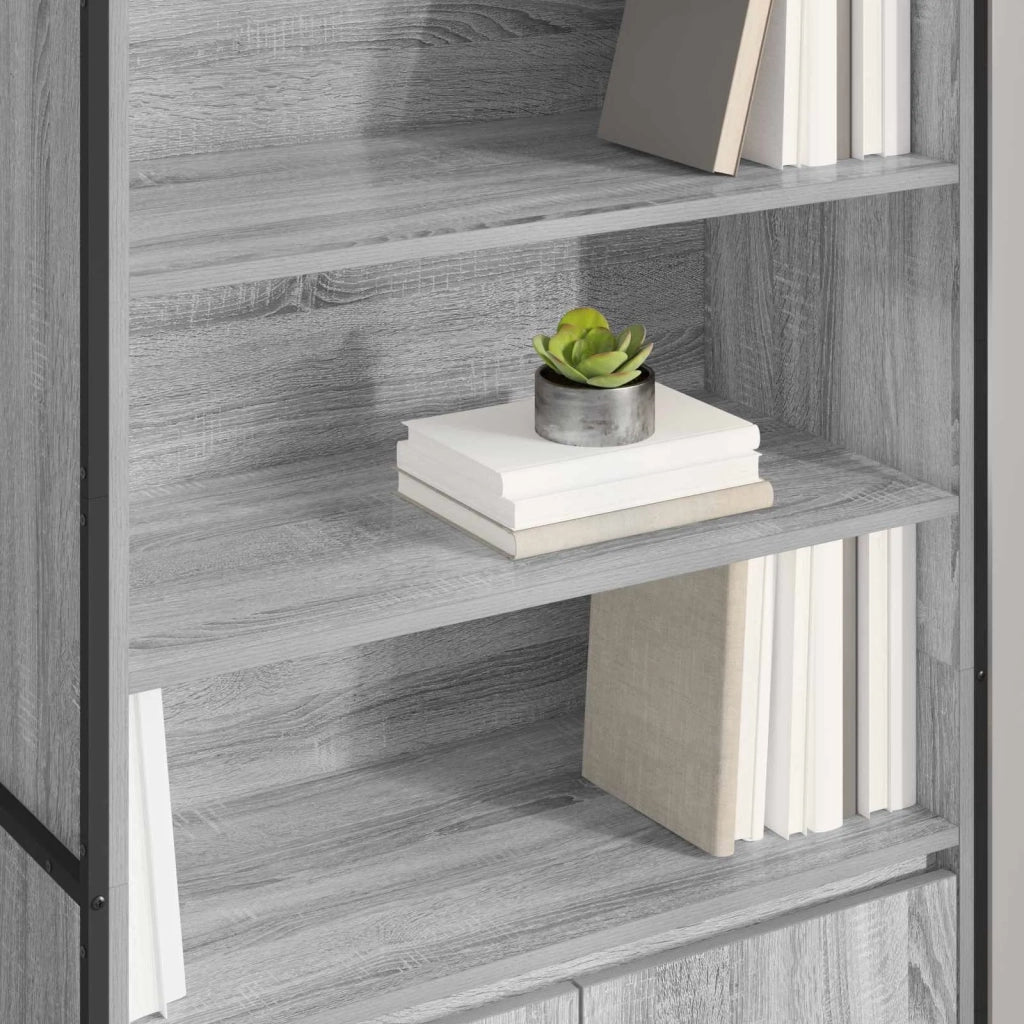 Armadi alti 2 pcs Grigio Sonoma 79 x 36 x 200 cm