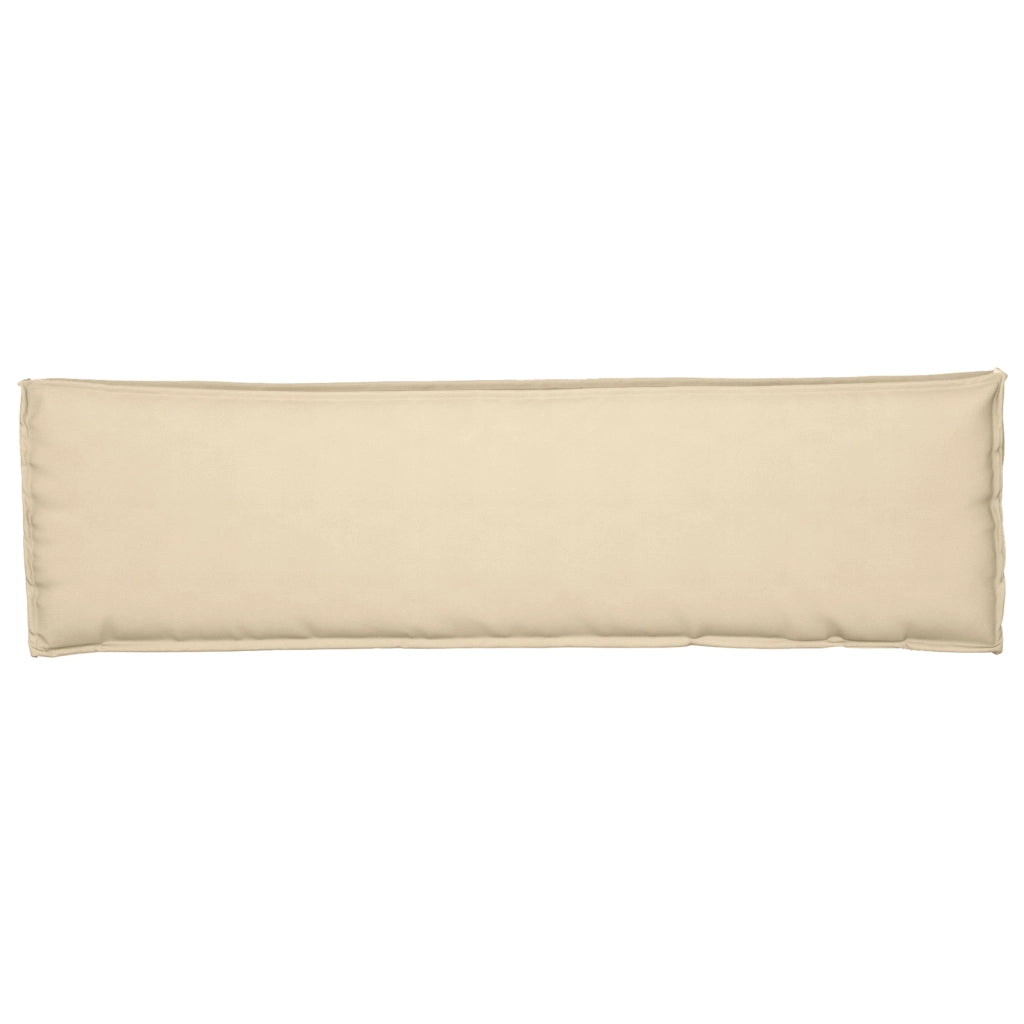 Cuscino per panchina Beige 140x40x8 cm in tessuto Oxford