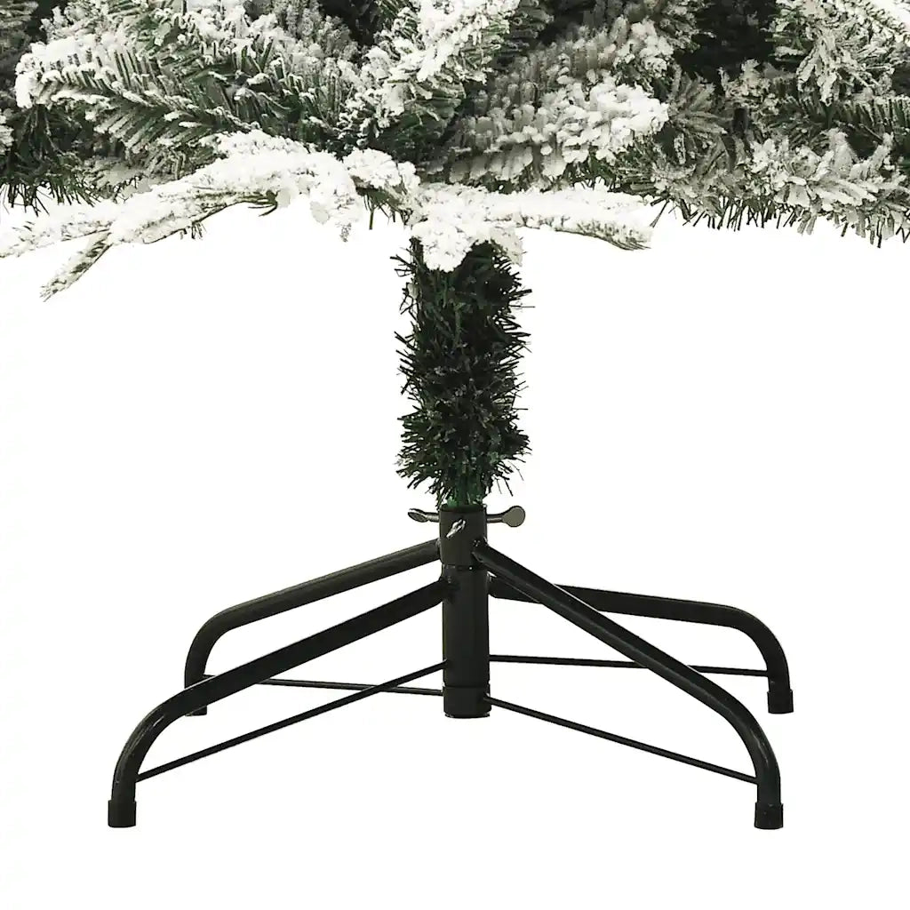 Albero di Natale Artificiale con Neve Verde 180 cm PVC e PE