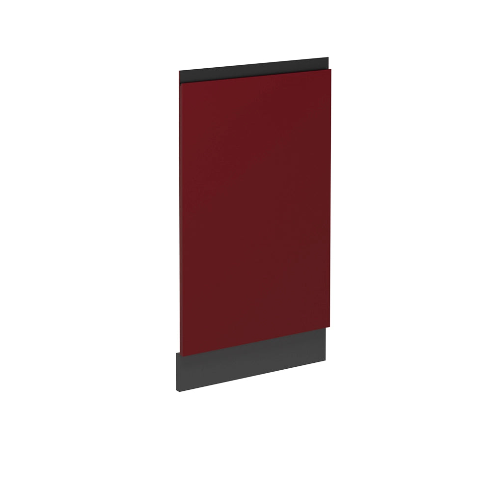 Pannello frontale della lavastoviglie R-Line Rosso/Antracite 45 cm J-Shape senza piano di lavoro Vicco