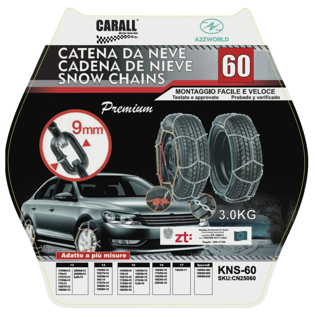 Catena Da Neve 9mm KNS60 Gruppo 60 Omologato ONORM V5117