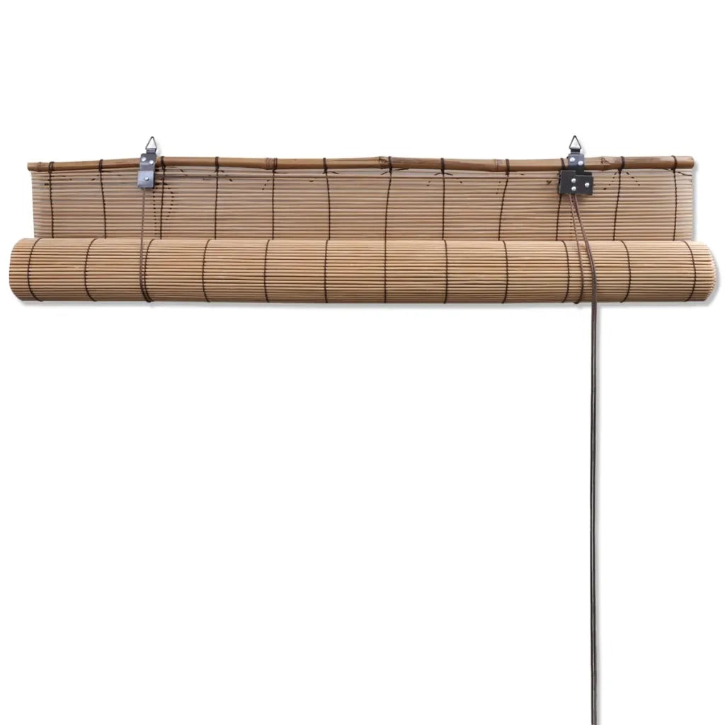 Tende a Rullo in Bambù 2 pz Marroni 120x220 cm 3057520