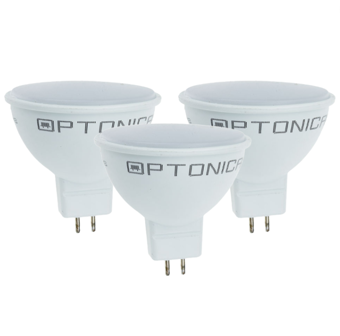 Lampadina dicroica led spillo gu5.3 7 watt risparmio energetico 6000k pezzi 3