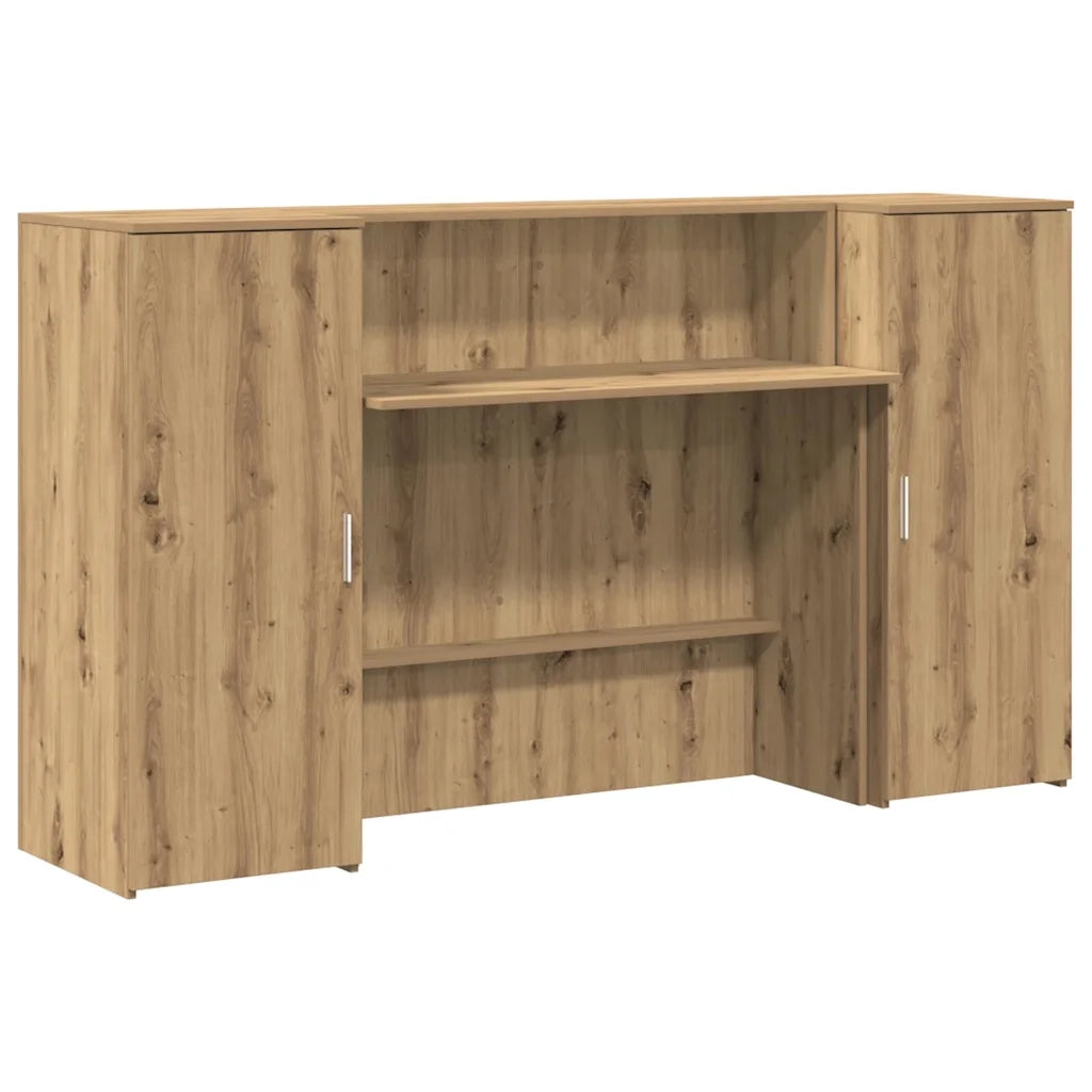 Banco Reception Rovere Artigianale 180x50x103,5cm in Truciolato 3324213
