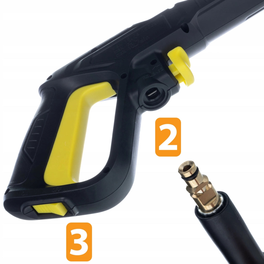 Set Pistola e Lancia Vario con Tubo Alta Pressione 8m – Compatibile con Idropulitrice Kärcher K2-K7 | Sistema Click