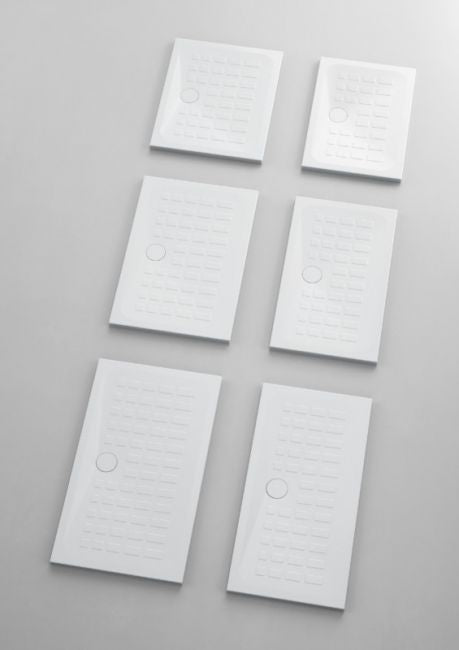 Piatto doccia in ceramica alto 4 cm - Cube by Azzurra Ceramiche - Misura: 70 x 120 x 4h