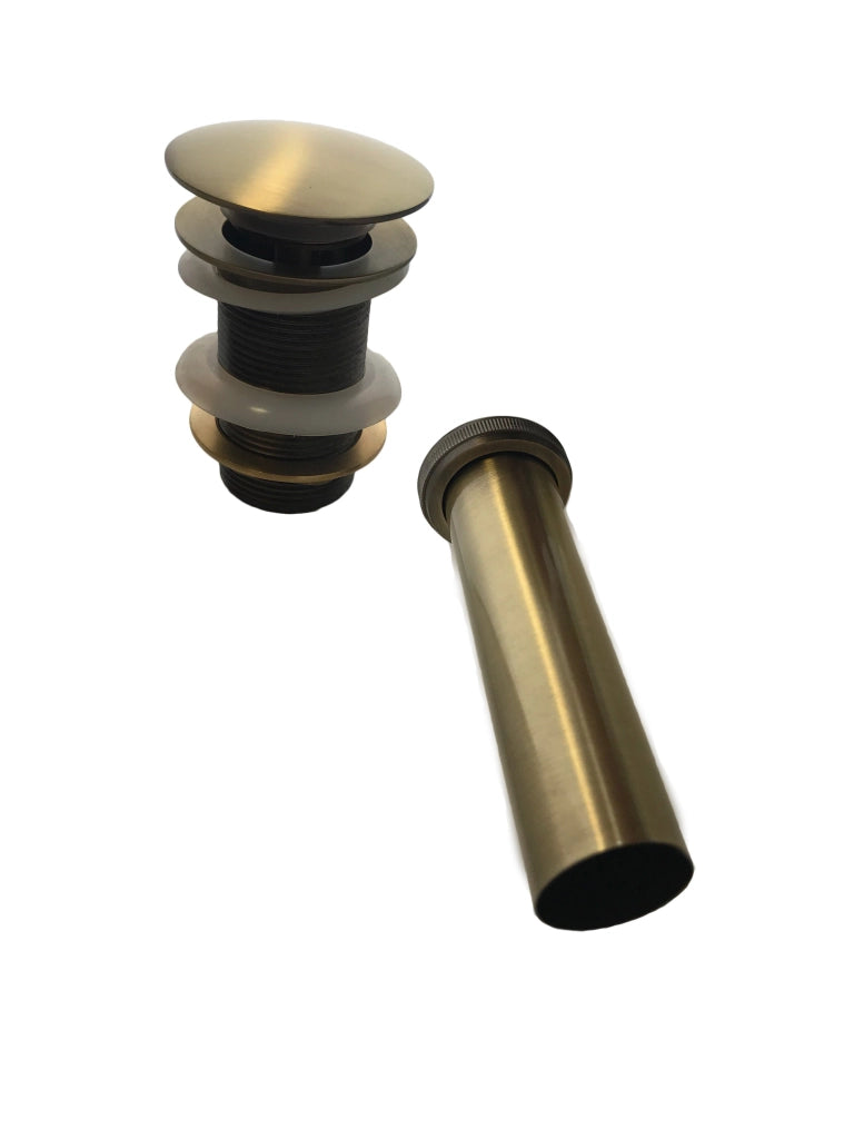 Piletta clic clac automatica, bronzata da 1 1/4 con troppo pieno