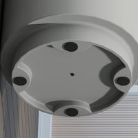 Tavolino da Giardino Multiuso con Secchiello Ghiaccio e Coperchio Ø37,5x43,5 cm in Cemento e Acciaio Inox Grigio Chiaro