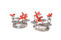 PORTACANDELA 3 FUOCHI TONDO IN