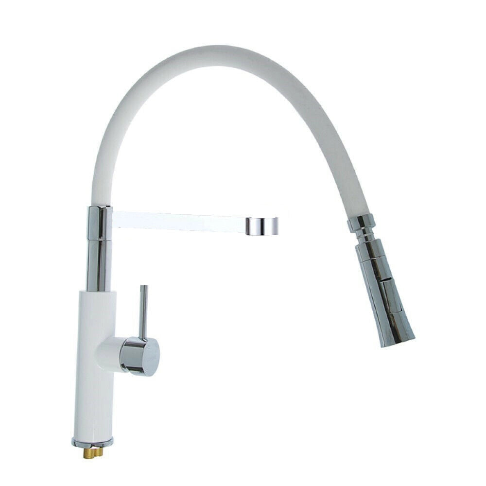 Miscelatore rubinetto lavello cucina con doccetta monocomando canna alta 59594