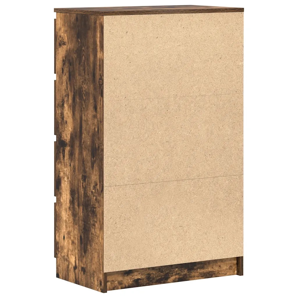 Credenza Rovere Fumo 60x35x98,5 cm in Legno Multistrato cod mxl 13953