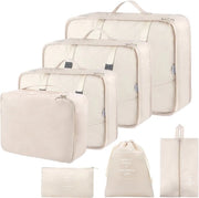 Set di Organizzazione per Bagagli 7 pezzi – Borse di Stoccaggio Idrorepellenti – Organizzatore di Viaggio per Abbigliamento e Accessori