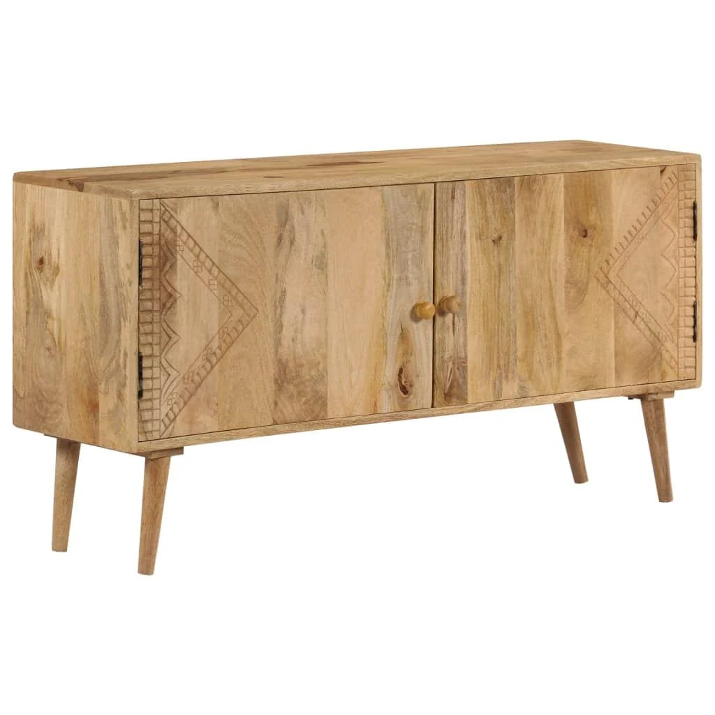 Buffet credenza mobiletto consolle mobile contenitore legno massello di mango 120 cm 4402047