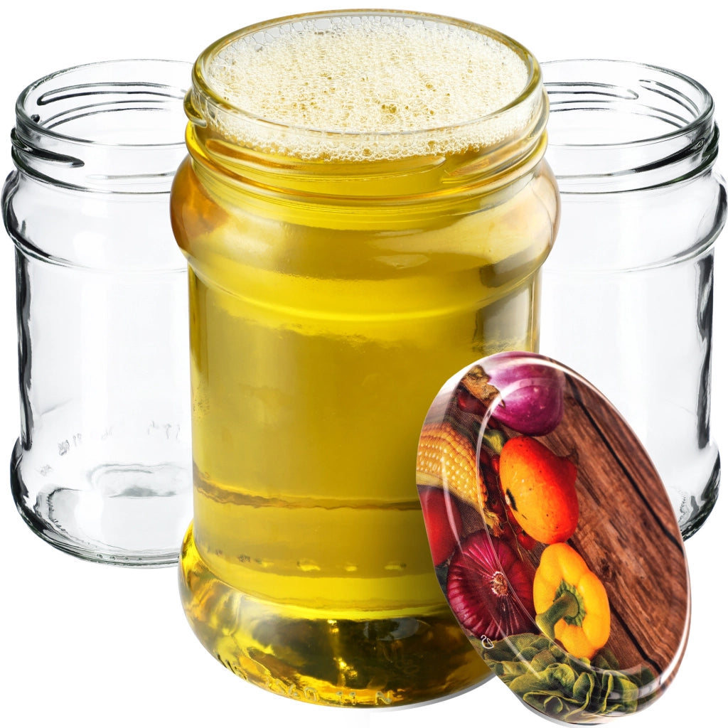 KADAX Seno vasetti 315ml 50pz 66mm + coperchi "Pepper"