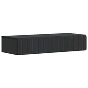 Tavolino da Parete Laterale Nero 87,5 x 34,5 x 17 cm