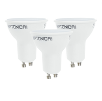 Lampadina dicroica led gu10 9.5 w resa 67watt risparmio energetico 4500k pezzi 3