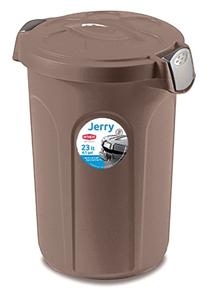 Bidone jerry 23lt tortora man/silv.