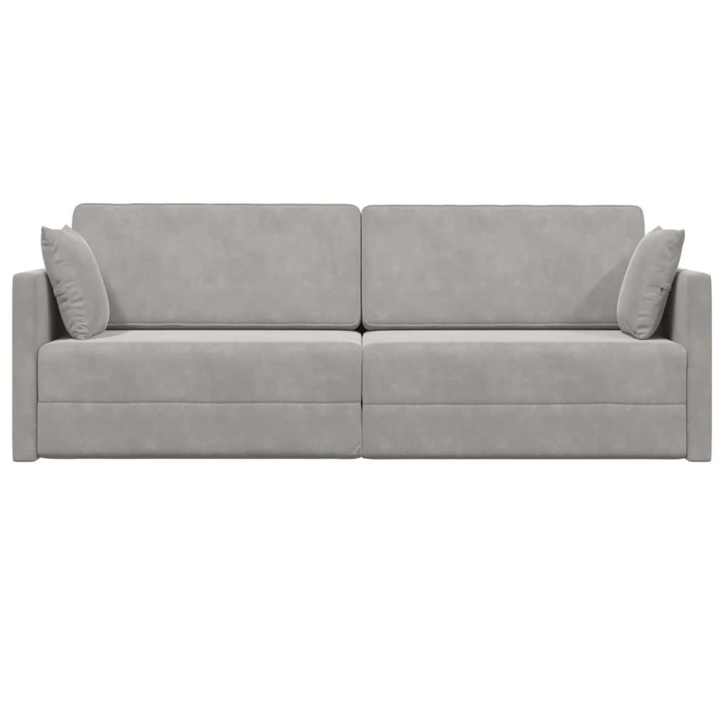 Divano-letto da pavimento Grigio chiaro 213 x 70 x 77 cm 4106726