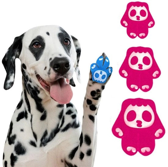 Antislip piastrine per cani - 1 confezione (8 pezzi) - Piastrine antislip per animali domestici - Respiranti, invisibili zampe per esterni - Adesivo forte - Adatti per cani anziani - Protegge le zampe - Previene lesioni - S