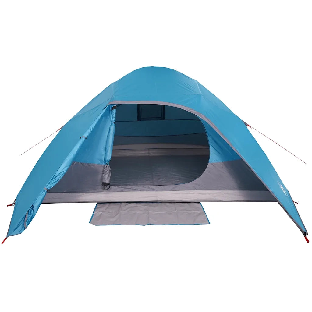 Tenda da Campeggio a Cupola per 4 Persone-Tenda per Escursionismo Blu Impermeabile 188193