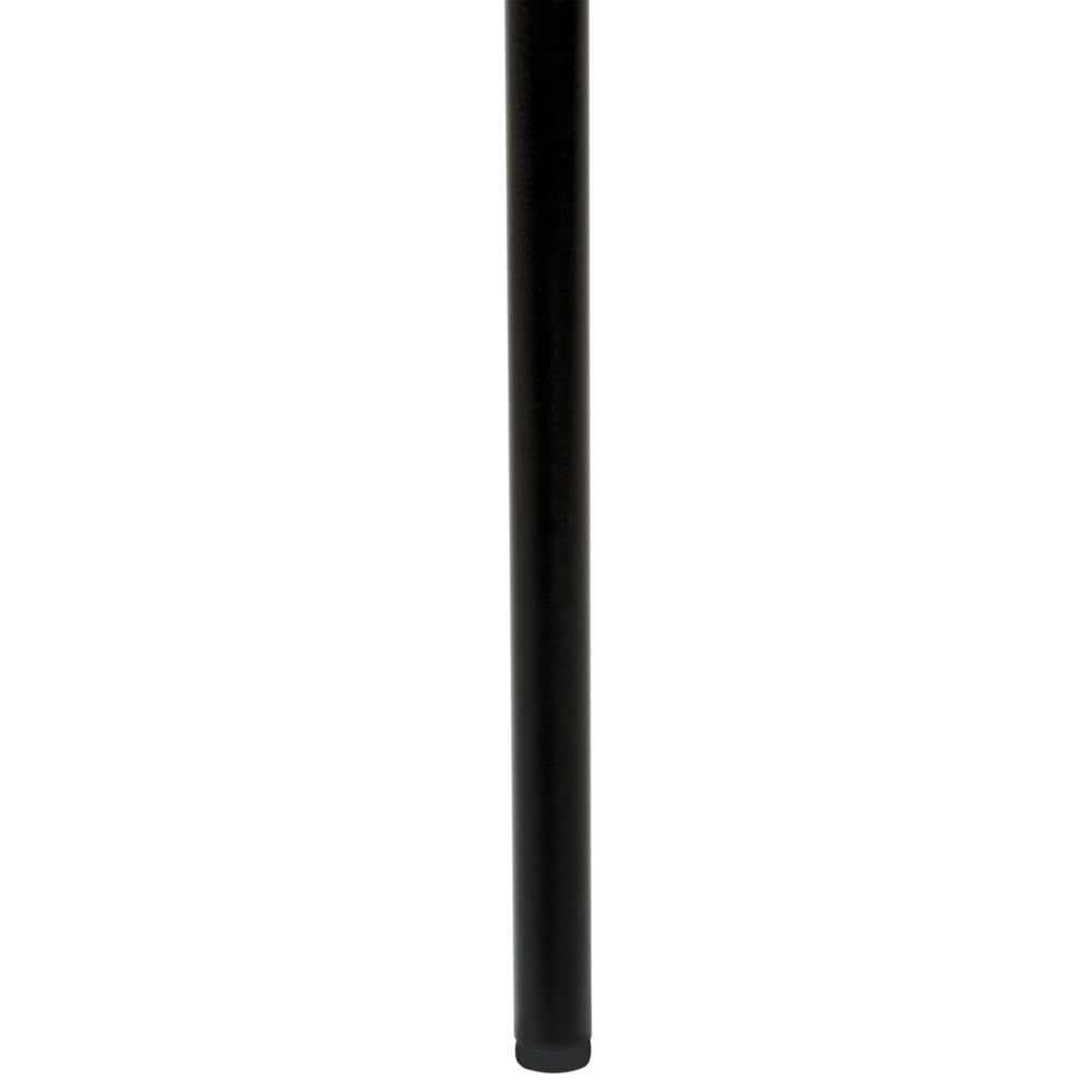 Set di 2 sedie in tessuto bianco e nero con gambe nere e senza braccioli design contemporaneo e retrò Sedute per la sala da pranzo