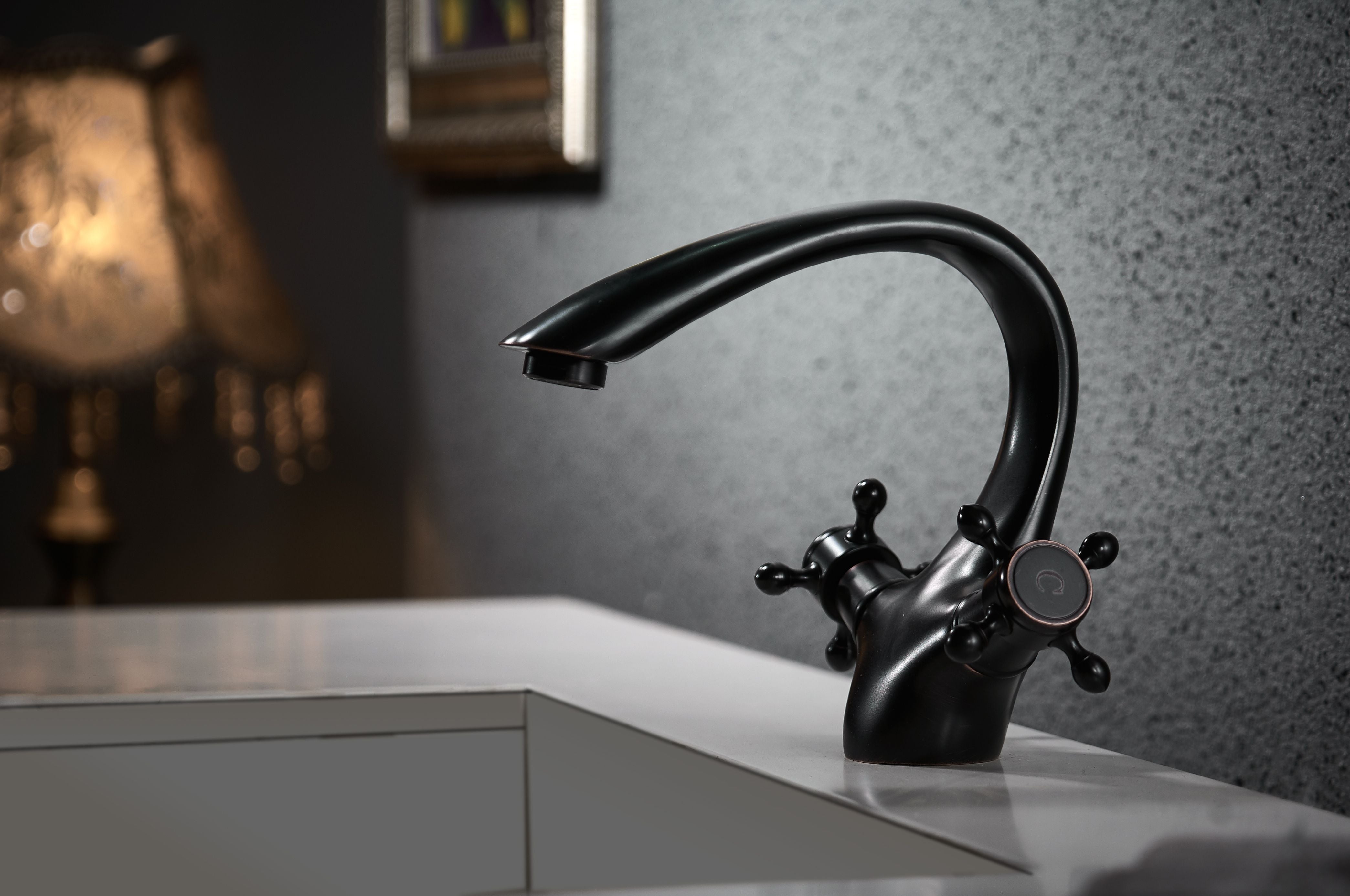 Rubinetto Da Lavabo Rea Retro Old Black