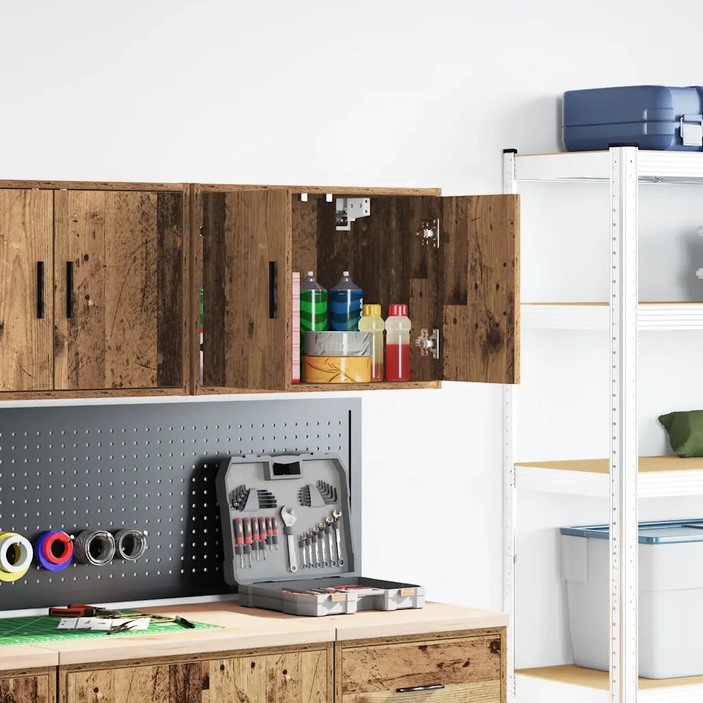 Pensile per Garage Legno Antico in Legno Multistrato 860657