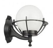 Applique da esterno sfera 25cm nera E27 IP43 SU-MA
