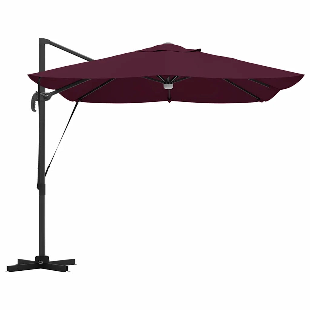 Ombrellone Rosso Bordeaux 351 x 250 x 253 cm 42003365