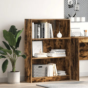 Libreria Rovere Fumo 80x24x109 cm in Legno Multistrato 857839