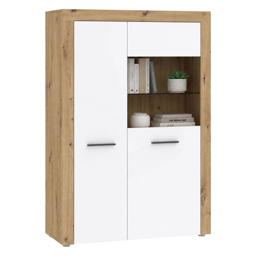 Mobile Espositore Lohalime, Vetrina 6 Ripiani, 100x42x147h cm Bianco