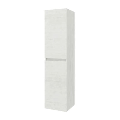 Pensile bagno sospeso bianco venato H 136 cm ante reversibili soft-close Easy