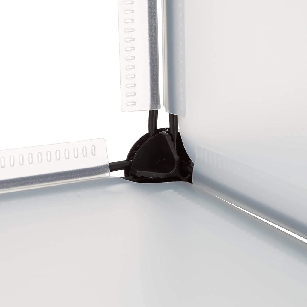 Scarpiera con 6 scomparti 126 cm plastica trasparente 13_0001636_3