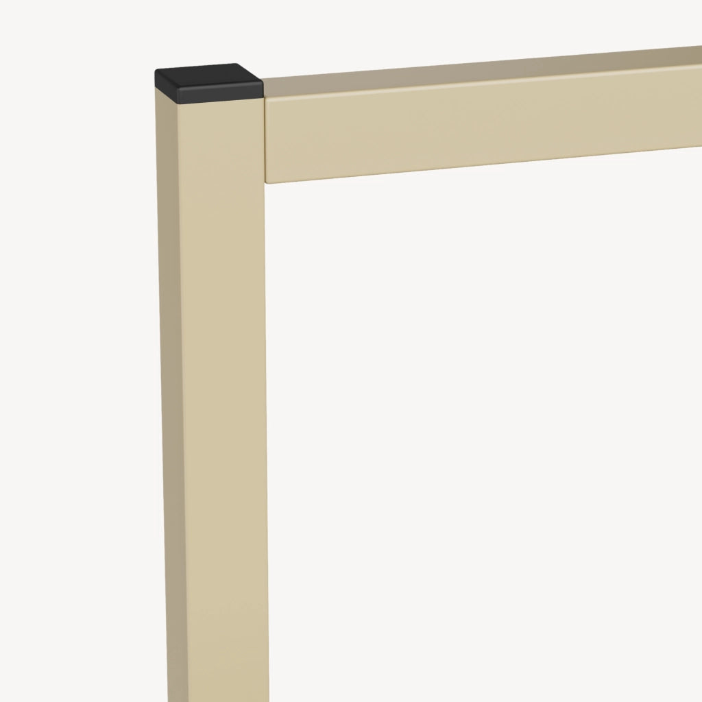 Stand Appendiabiti Holtalen con 2 Barre Organizzatore Guardaroba 100 x 40 x 30 cm - Color Cammello [en.casa]