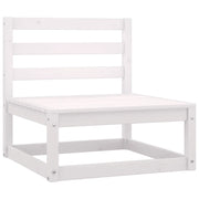 Divano Centrale da Giardino e Cuscini-Sofa Modulare-Divanetto da esterno Antracite Massello Pino 932972