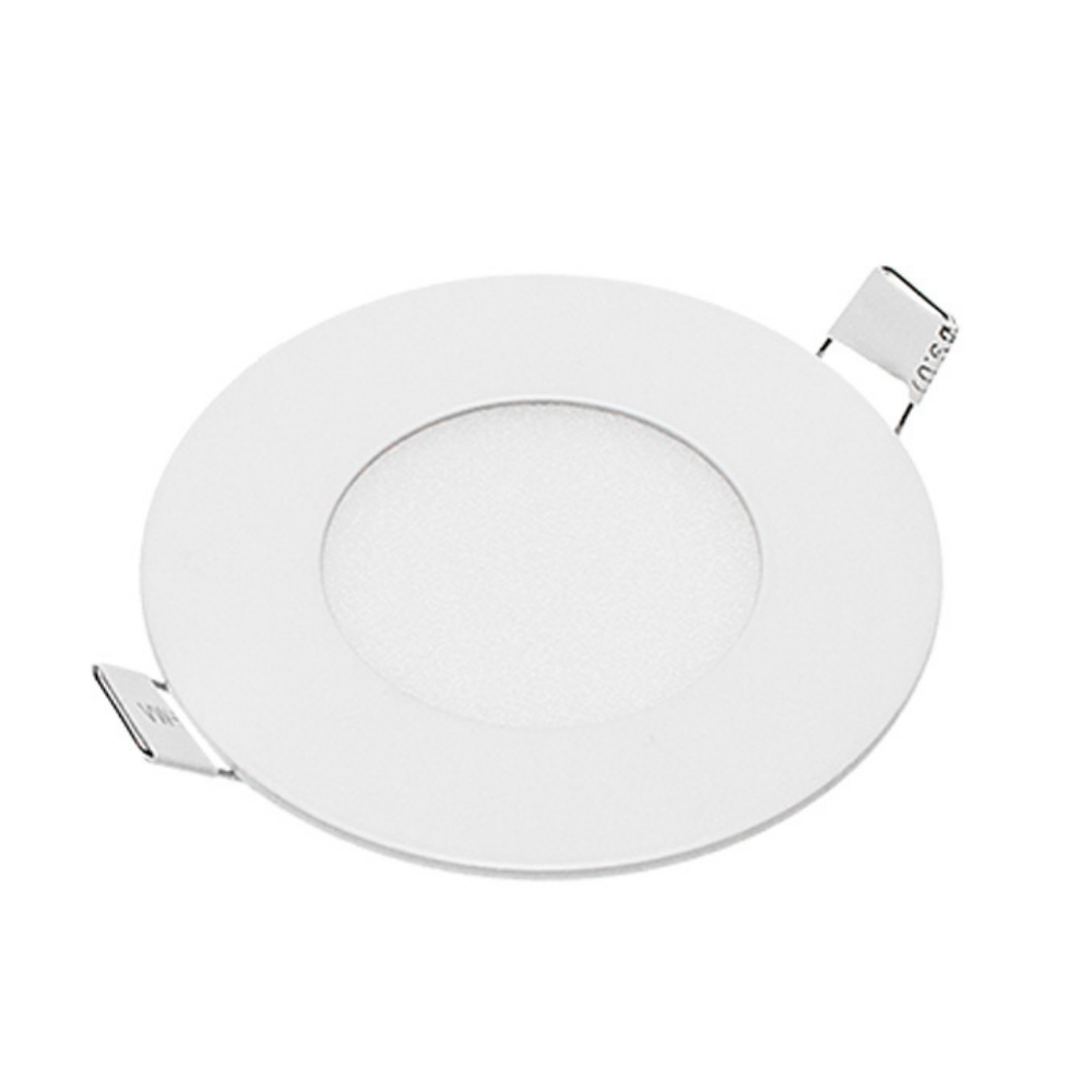 Pannello led incasso 8 cm 3watt slim tondo alimentatore incluso 6000k pezzi 3