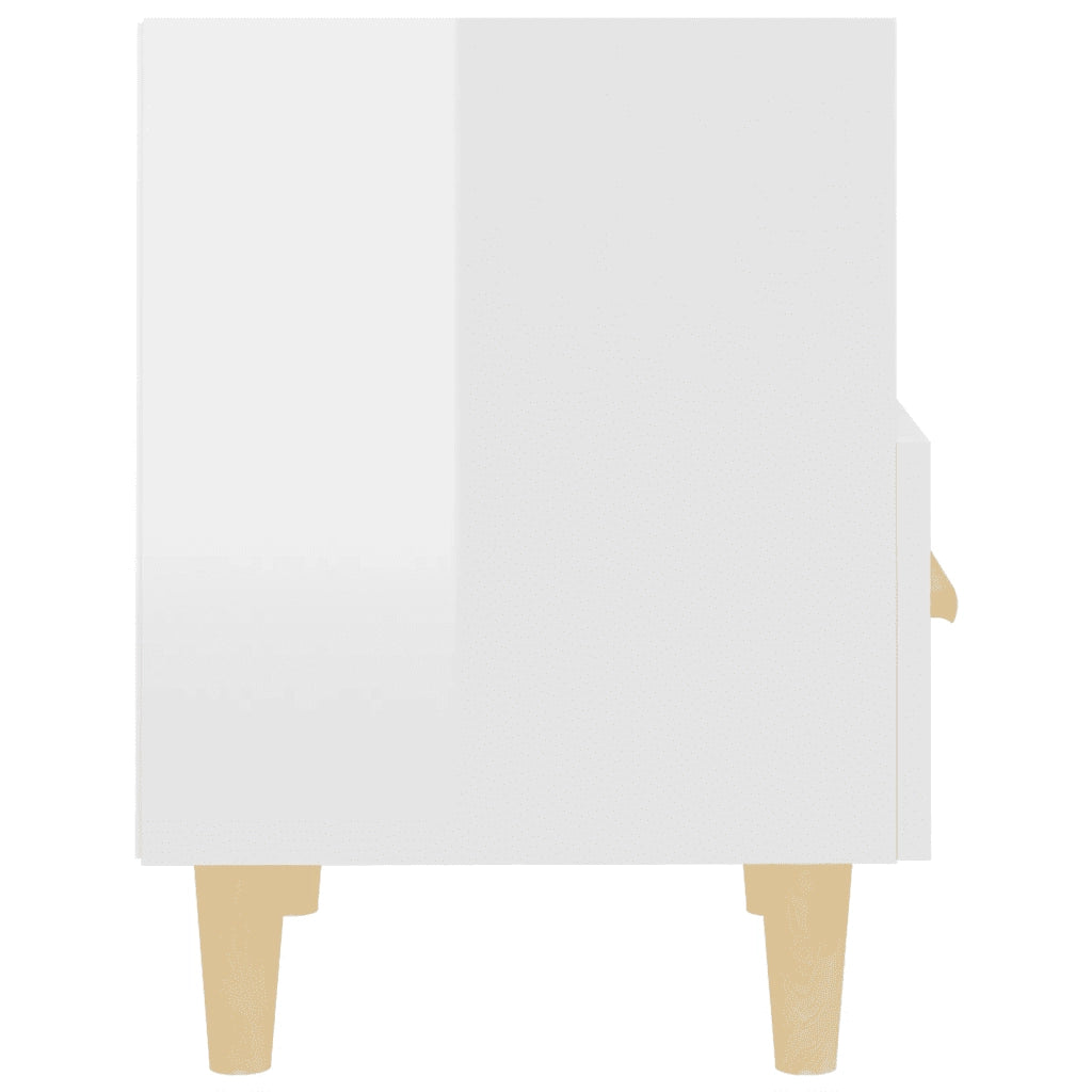 Comodino Bianco Lucido 40x35x47 cm cod mxl 30495
