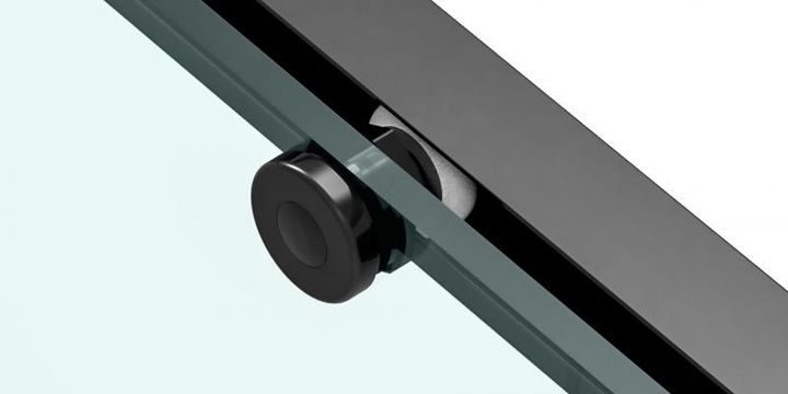 Cabina Doccia Solar Black Mat 100x80 senza piatto doccia