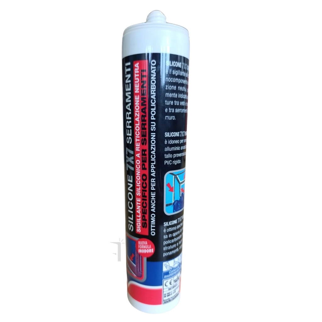 Silicone sigillante 7 x 7 TRASPARENTE neutro per posa qualificata SARATOGA