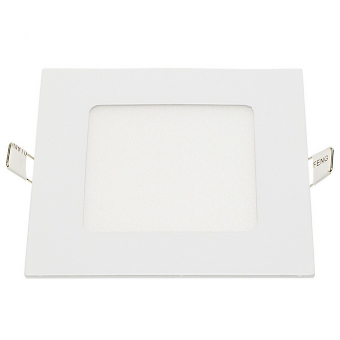 Pannello led incasso 11cm 6w slim quadro alimentatore incluso 4500k pezzi 3