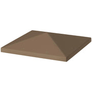 COPERTURA PER GAZEBO DA GIARDINO 3X3 M IN TESSUTO OXFORD 600D CON FORI DI DRENAGGIO MARRONE