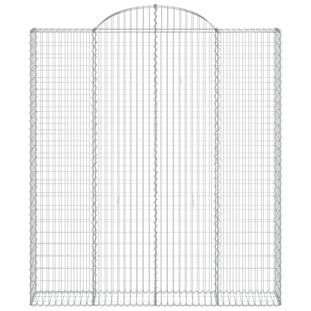 Cesti Gabbioni ad Arco 7 pz 200x30x220/240 cm Ferro Zincato