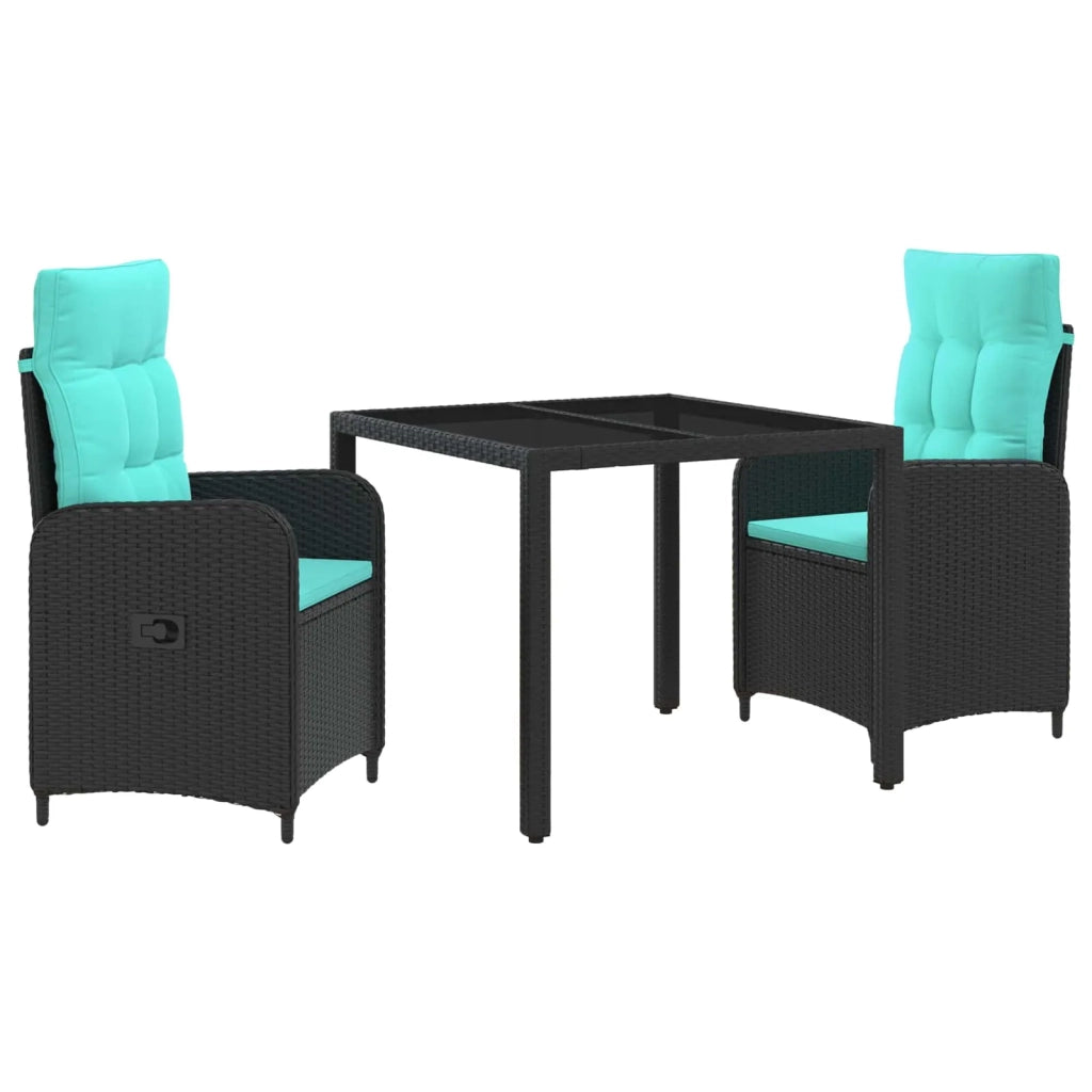 Set da pranzo per esterni 3 pcs polyrattan 3422296
