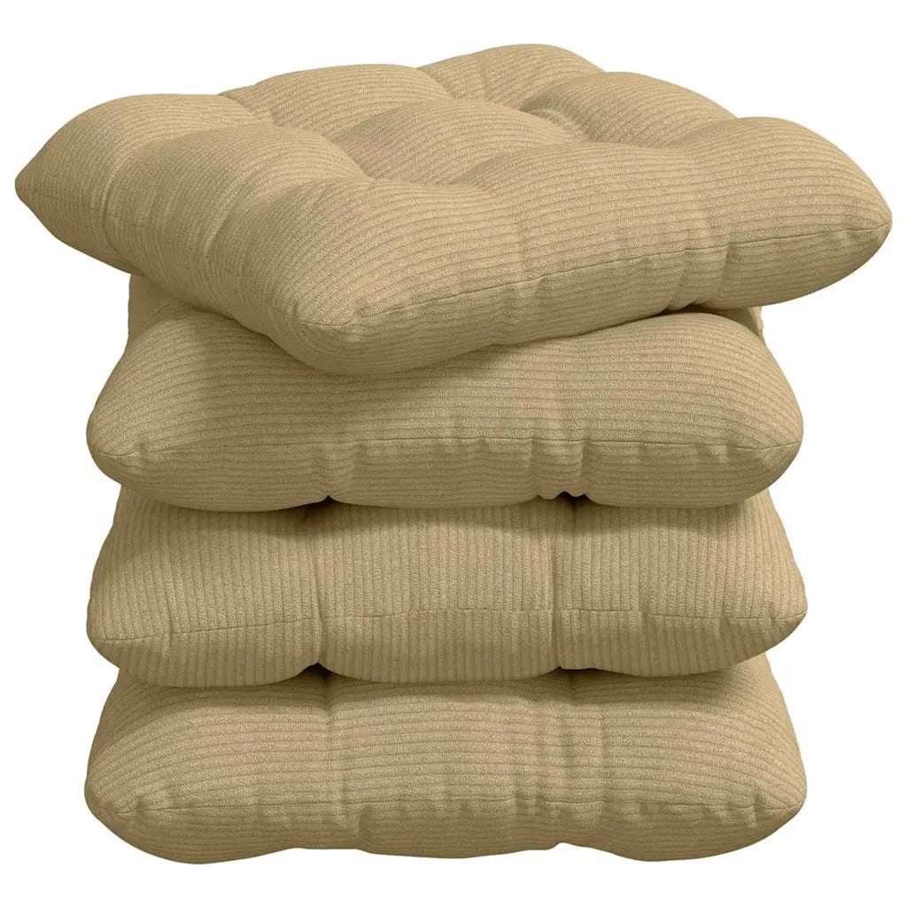 Cuscini per Seduta 4 pcs Grigio Verde 40 x 40 cm