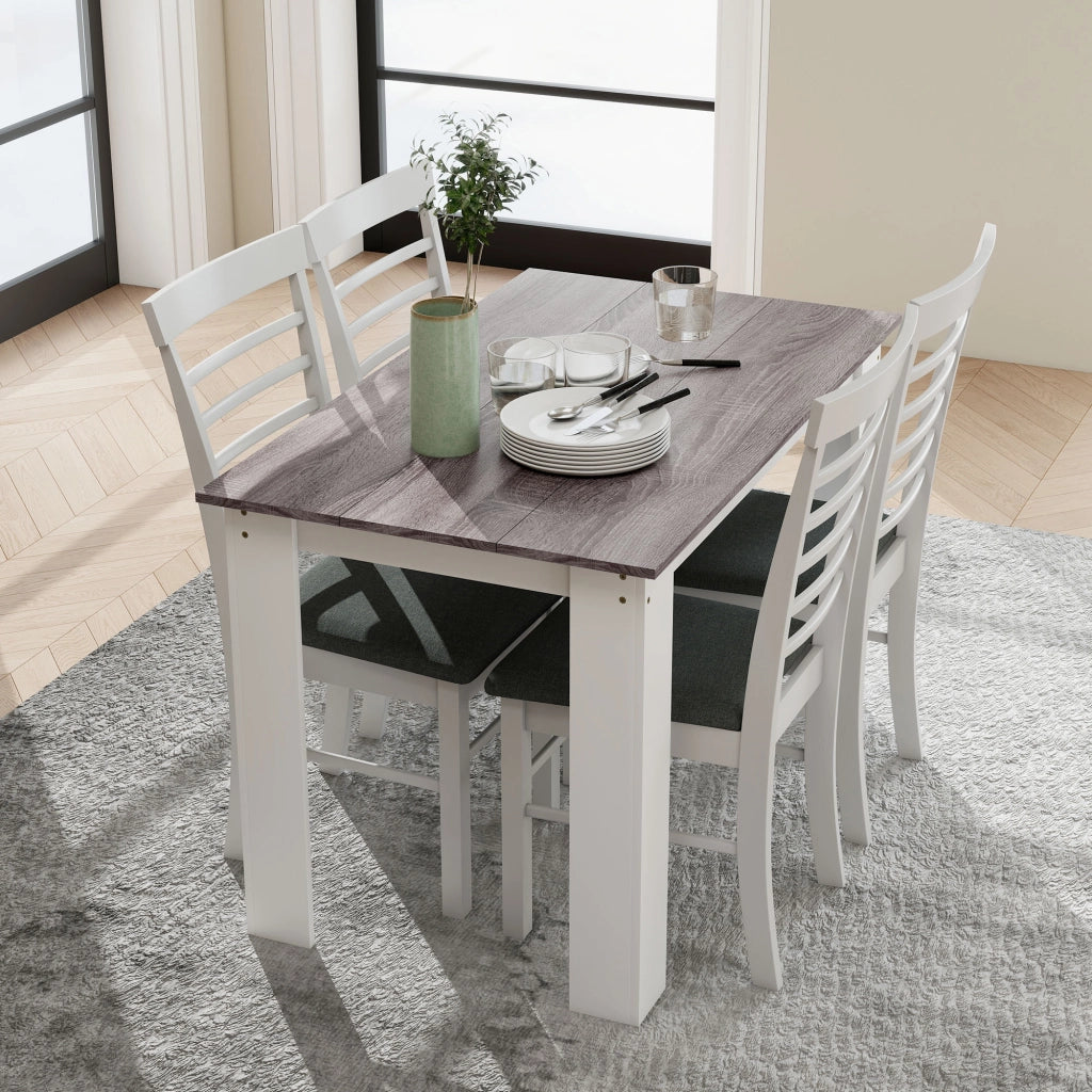 Tavolo da pranzo allungabile moderno ¨C zephmum ¨C grigio 120x69x75cm