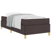 Letto singolo | Letto per adulti | Struttura del letto Marrone Scuro 100 x 200 cm Tessuto