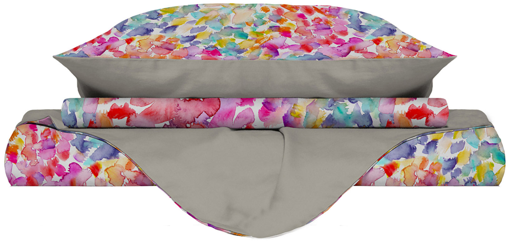 Copripiumino 1 Piazza e Mezzo con Stampa sul Sacco e Federe Doubleface Spring